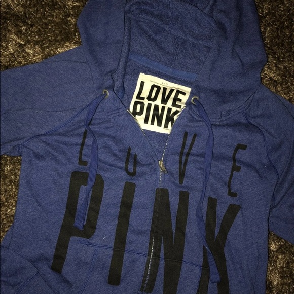 2010 VS PINK FRENCH TERRY HOODED SWEATSHIRT HOODIE - Picture 2 of 5
